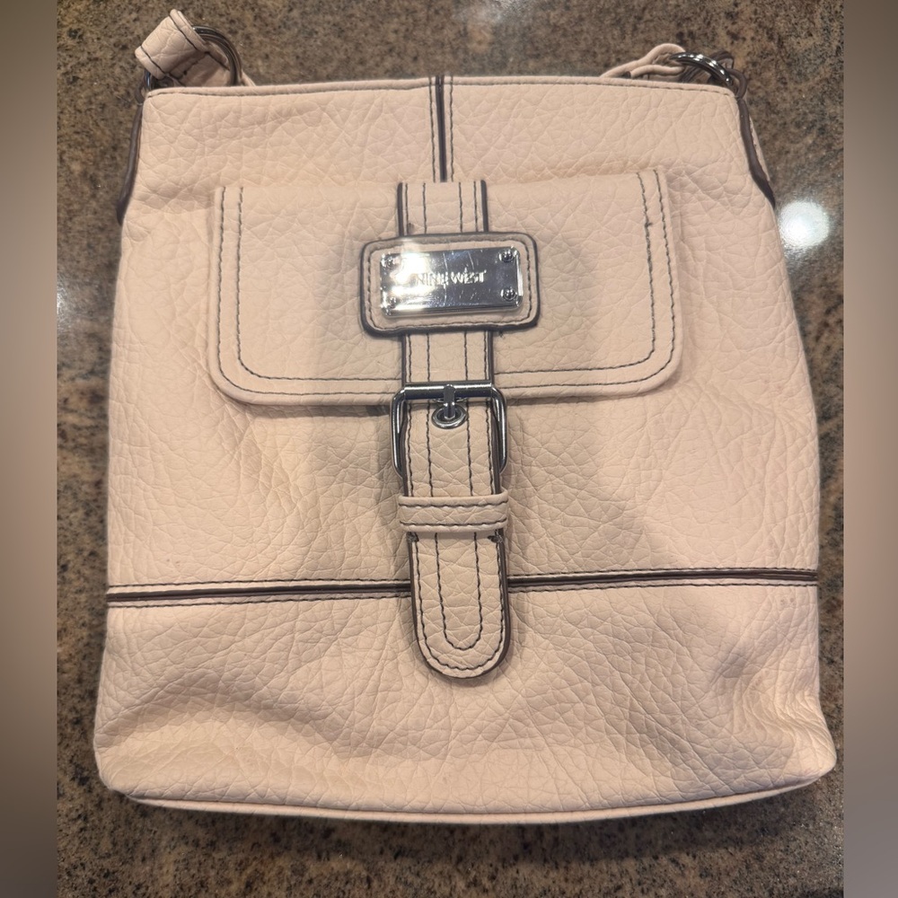 Nine West cream color shoulder bag